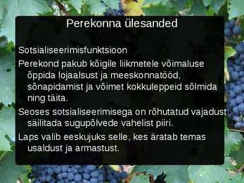 Perekonna ülesanded #10