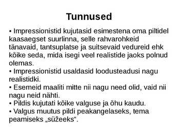 Kunstiajalugu-Impressionism-Powerpoint #3