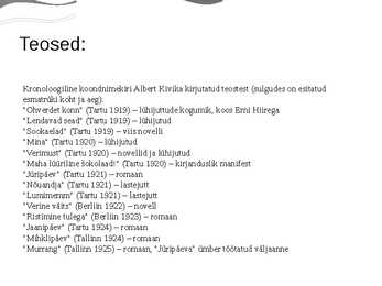 Esitlus Albert Kivikasest #7