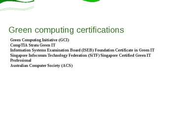 Green IT #11