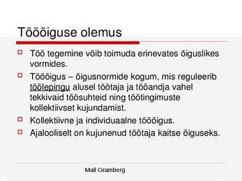 Tööõigused #2