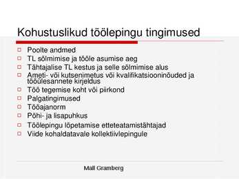 Tööõigused #15