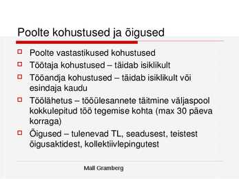 Tööõigused #19