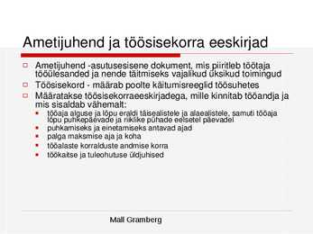 Tööõigused #20