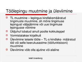 Tööõigused #23