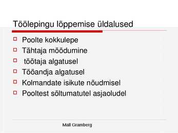 Tööõigused #24