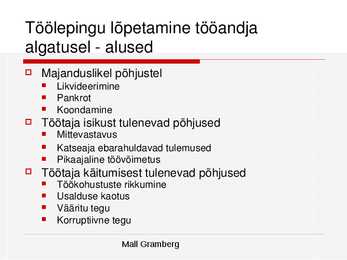 Tööõigused #27