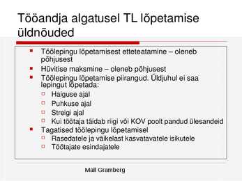 Tööõigused #28