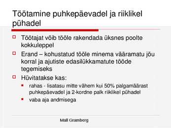 Tööõigused #34