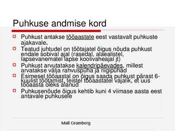 Tööõigused #36