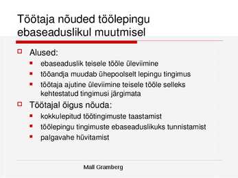 Tööõigused #54