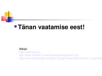 Fotograafi karjäär #11