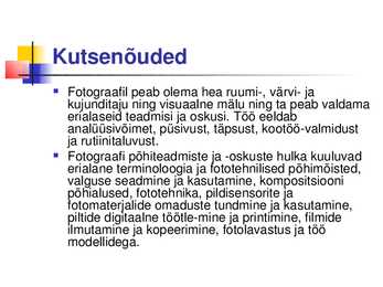 Fotograafi karjäär #5