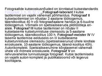 Fotograafi karjäär #6