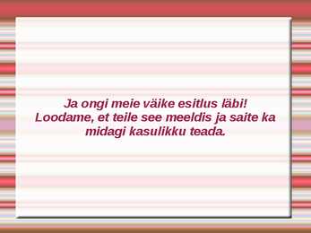 Kommid ja muud maiustused #19