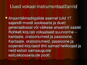 Barokkmuusika esitlus #3