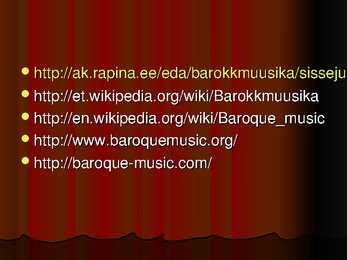 Barokkmuusika esitlus #8