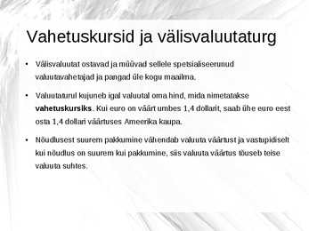 Rahvusvaheline majanduse esitlus #3