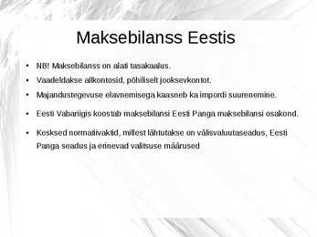 Rahvusvaheline majanduse esitlus #6
