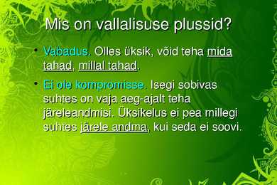 Üksiklus kui eluviis #4