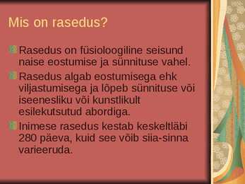 Lapseootus ja sünd #2