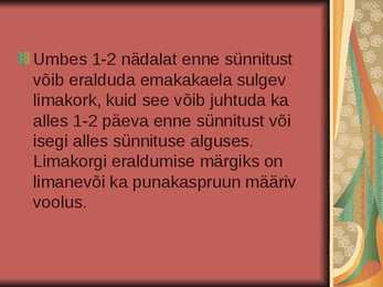Lapseootus ja sünd #12