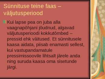 Lapseootus ja sünd #16