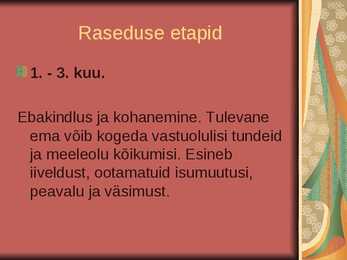 Lapseootus ja sünd #6