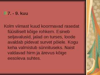 Lapseootus ja sünd #8