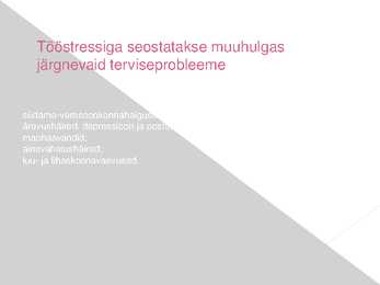 Tööstress Power Point esitluses #4