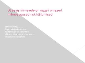Tööstress Power Point esitluses #5