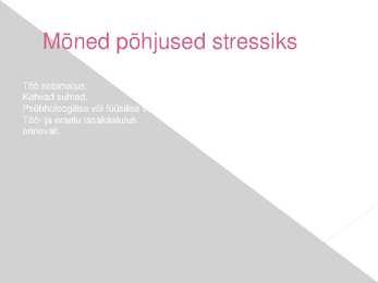 Tööstress Power Point esitluses #6