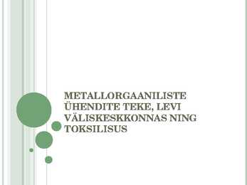 Metallorgaanilised ühendid