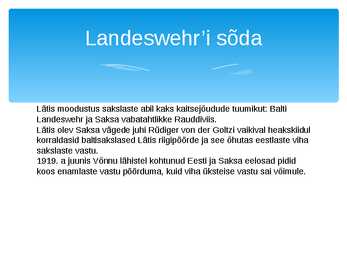 Vabadussõda powerpoint #13