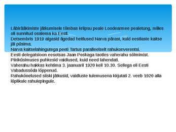 Vabadussõda powerpoint #17