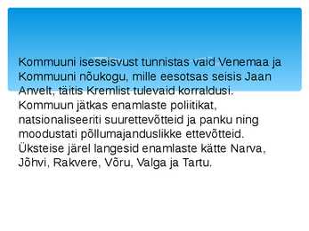 Vabadussõda powerpoint #3