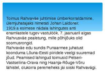 Vabadussõda powerpoint #9