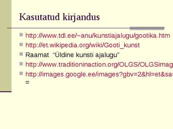 Gooti kunsti esitlus #20