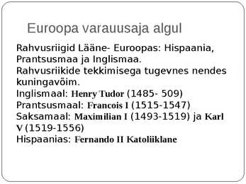 Varauusaja esitlus #3