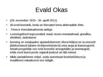Eesti kunst pärast II maailmasõda #3