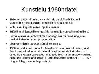 Eesti kunst pärast II maailmasõda #10