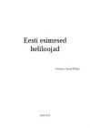 Esimesed eesti heliloojad