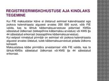 FIE ja käibemaks #14