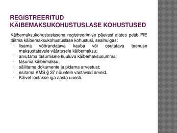 FIE ja käibemaks #17