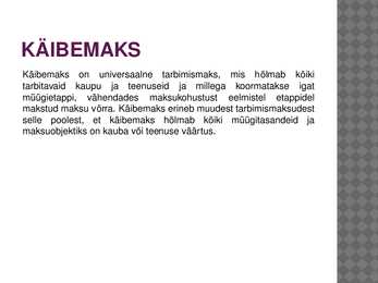 FIE ja käibemaks #3