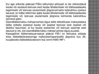 FIE ja käibemaks #22