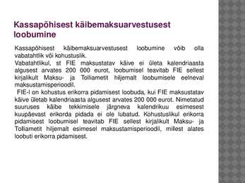 FIE ja käibemaks #23