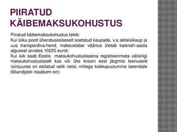 FIE ja käibemaks #24
