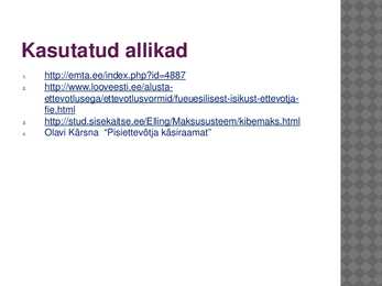 FIE ja käibemaks #29