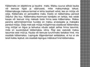 FIE ja käibemaks #4